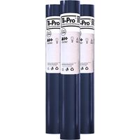 TI-Pro Blue Hard Floor Protector Film Roll 600mm x 50m - Self-Adhesive Waterproof Protective Film for Wood, Tile, Laminate, 3 Pack