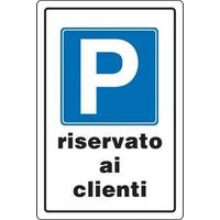10,0 x PANNEAU DE SIGNALISATION PARKING RÉSERVÉ AUX CLIENTS