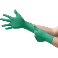 Ansell TouchNTuff 92-600 Guanti Monouso in Nitrile Senza Polvere, Protezione Meccanica e Chimica, Usa e Getta Sottili per Uso Alimentare, Senza Lattice, Verde, Taglia S (20 Pezzi)