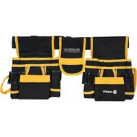 Vorel Cinturón de Herramientas, con bolsas cosidas, ideal para organizar herramientas de manera eficiente, diseño ergonómico, duradero, 1 pieza.
