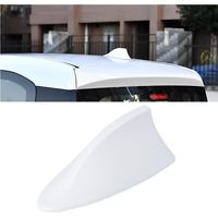Décoration D'antenne de Toit D'aileron, Requins Voiture Couverture D'antenne D'aileron de Requin Antennes de Toit Automobile, pour La Plupart des Voitures, Améliorer Le Signal (Blanc)