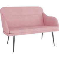 Banc Rose 110x76x80 Velours
