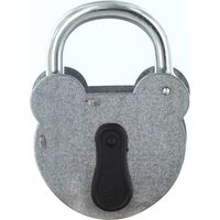 Cadenas FTH 2493 à clé, corps en acier galvanisé de 55mm, anse en acier zingué de Ø 6,5mm, 2 clés à gorges - FTH