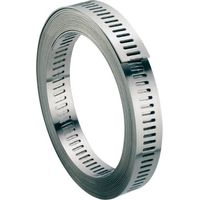 Rotolo da 30 m - Nastro perforato - Acciaio inossidabile A2 L8 x 30 m