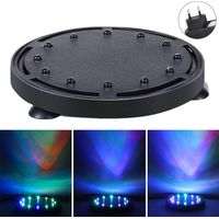 Lumière de bulle d'aquarium 12LED, Buntes Aquarium Luft Stein Lichtpumpe Luftblase Stein Lampe Fish Tank Bubble