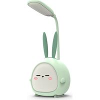 dirigéLampe de bureau, lampe de bureau sans fil, lampe de bureau pour enfantsUSBRecharge, Vert