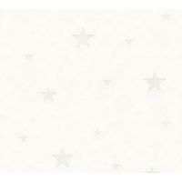 Children wallpaper wall Profhome 324401 non-woven wallpaper textured matt white 5.33 m2 (57 ft2)