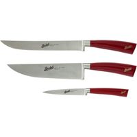 Berkel Elegance ensemble couteaux rouge acier inoxydable