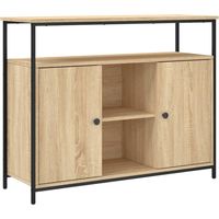 Buffet chêne sonoma 100x35x80 bois d'ingénierie