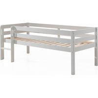 Letto a soppalco 90x200 con rete a doghe inclusa Vipack Pino Bianco