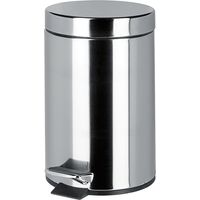 Geesa Tretmülleimer Hotel, Kosmetikeimer 3l + Kübel, Edelstahl chrom