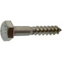 Vis à bois, tête hexagonale, tire-fond inox