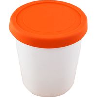 Ice Cream Container - 1 L - Freezer And Microwave Safe - Stackable With Silicone Lid - For Homemade Ice Cream Soup Storage - Set Of 2