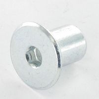 Combifix Ecrou relieur Tête plate Diamètre de tête: 15 Diamètre du corps 8 Longueur sous tête 12 M6 Clé de 4 HC4-2000 pièces