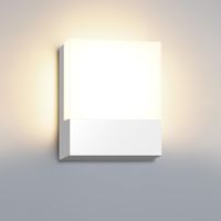 20-W-LED-Wandleuchte für Innen und Außen, moderne weiße Aluminium-Wandleuchte, Wandbeleuchtung für Eingangsbereich, Flur und Treppenhaus, warmweißes Licht (3000 K), IP65