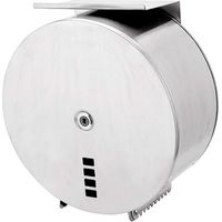 Nimco Altro - Porta carta igienica con ripiano, acciaio inox spazzolato HPM 27055-T-10