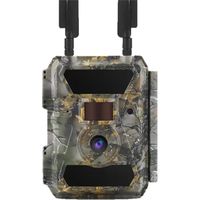 Caméra Faune Sauvage 4.0CG Pro 24MP 4G LTE Pièges À Caméra Cellulaire Infrarouge avec MMS GPS Aucune Lueur 940nm LED for Moniteur De Faune Surveillance Fiable Précise(60 Degree)