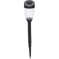 Lampioncino segnapassi Led Hala 0,006W Nero con pannello solare IP44 Bianco freddo 6500K con sensore crepuscolare Aigostar