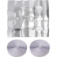 Couvercle d'Étanchéité pour Ventilation de Combles - Film Isolant Aluminium et PE Anti-Poussière - 129x129cm