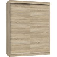 PAOLO - Kleiderschrank mit 2 Schiebetüren - Kleiderschrank B 160 cm - Schlafzimmerschrank mit 2 Türen