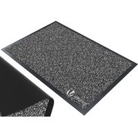 Vounot – Tapis de porte rectangulaire 90x150cm – Antidérapant en polypropylène et vinyle – Lavable à 30° – Gris-Noir pour entrée et balcon