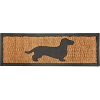 Felpudo con motivo de perro, 75x25 cm