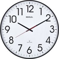 Maul 9054890 Funk Wanduhr 47.7 mm x 54 mm Schwarz Leisegang-Uhrwerk