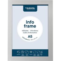 Cadres d'affichage autocollants Europel A5 argent (lot de 2) - DTM PRIMERA