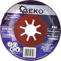 GEKO TARCZA DO SZLIFOWANIA GRESU 125 P100