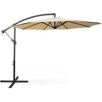 Garten-Sonnenschirm ASTER UV-Schutz Beige Gewicht 12,1 kg L300 x B300 x H245 cm
