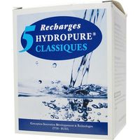 Lot de 5 recharges filtrantes 125 ml – Filtre classique pour eau dure – Réduit tartre, chlore, plomb – Compatible carafe HYDROPURE