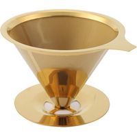 Filtre café goutteur acier inoxydable double couche, filtration optimale, café riche aromatique, adapté à tous les foyers