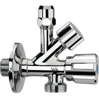 Rubinetto sottolavabo combinato tre vie per lavatrice e impianti idraulici