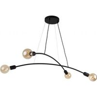 Tk-lighting Helix lámpara colgante negra 90 cm diseño moderno