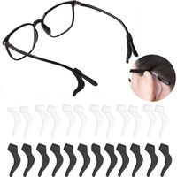 Attaches pour lunettes, élastiques et confortables en silicone antidérapant pour lunettes de soleil et de lecture, sangles pour lunettes de sport, lot de 10 paires