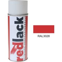 Bomboletta di Vernice spray 400ml – RAL 3028 – Rosso pu – opaca – multisupporto – Redlack