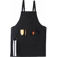 Canvas apron Cross back apron Adjustable straps Metal rings and large pockets