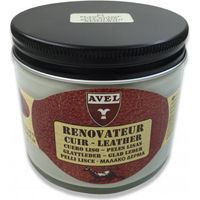 Baume rénovateur crème incolore 275 ml – Nourrit et protège le cuir – Finition cirée après lustrage – Pour cuir lisse – Avel