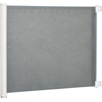Pawhut – Barrière de sécurité rétractable automatique 1,15m x 0,83m – Métal et teslin haute densité – Accessoires de montage inclus – Pour espaces confinés