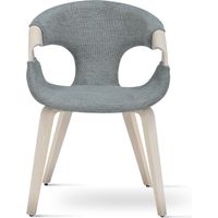 Poltroncina EMILIA 01 in Tessuto Grigio 55x56x80