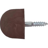 Scatola da 100 supporti in plastica per ripiani di esposizione. Marrone 14mm