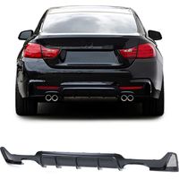 Diffuseur arrière - BMW Série 4 F32 F33 F36 - Noir mat - Double découpe d'échappement