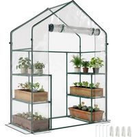 Serra da Giardino in PE Impermeabile e Anti UV con Accessori Montaggio, 142x73x195 cm, Verde