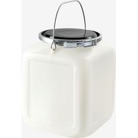 Bonbonne 20 L + genouillère métal + couvercle - blanc - Gilac