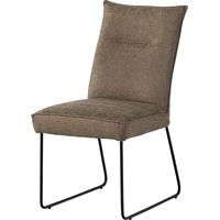 SEATTLE 111 Sedia imbottita - in tessuto taupe 51x61x92