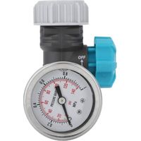 G3/4 Zoll Einstellbarer Wasserdruckregler mit Manometer Gewächshaus-Gartenbewässerungsregler Bleifreier Messing Einstellbarer Wasserdruckminderer mit Manometer