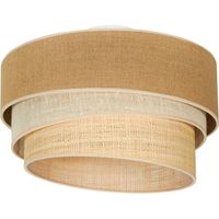Ceiling Lightdimmable 'Trio Jute' made of Textile for Living Room & Dining Room