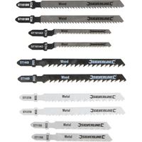 10 lames de scie sauteuse Silverline