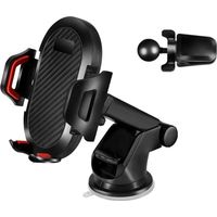 Support de téléphone portable 3 en 1 pour voiture, support de téléphone portable pour tableau de bor