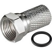 Fiche F 7mm avec joint torique – Connecteur coaxial TV et satellite – Type F pour récepteurs standards – Hdsat
